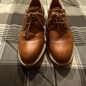 Brown 11 W Hush Puppies Dress Shoes